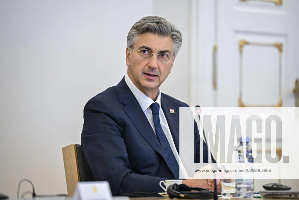 Croatian PM Plenkovic meets South Korean parliament speaker Croatian Prime Minister Andrej Plenkovic met with Cho Jeong-sik, Speaker of the National Assembly of the Republic of Korea, at the Banski dvori government headquarters in Zagreb, Croatia on October 9, 2026. NevaxZganec PIXSELL