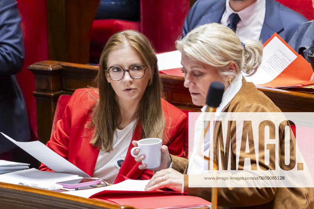 Paris, France le 9 Octobre, 2026 - Examen en seance a l assemblee nationale de la proposition de loi apportant une reponse integrale au phenomene des violences sexuelles et sexistes contre les femmes et les enfants - Stephanie Rist, Aurore Berge POLITIQUE, ASSEMBLEE NATIONALE, EXAMEN DE LOI, LEGISLATIF, LOI INTEGRALE, VIOLENCES SEXUELLES