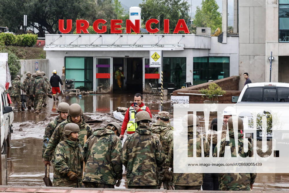 Santiago, October 9, 2026: Consequences of a mudslide that affected the area from San Carlos de Apoquindo to Los Dominicos in the Las Condes district, causing widespread damage and sweeping away vehicles and people. Diego Martin Aton, Chile, Aton 1198176 jpeg