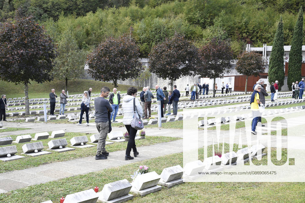 IPA89467078 - Longarone, October 9, 2026. The 63rd anniversary of the Vajont disaster at the Fortogna Cemetery