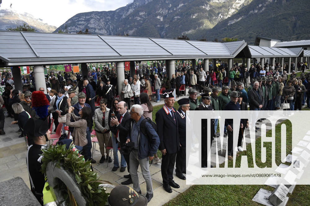 IPA89467081 - Longarone, October 9, 2026. The 63rd anniversary of the Vajont disaster at the Fortogna Cemetery