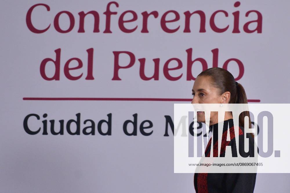TO-45414-MEXICO , September 10, 2026. Mexican President Claudia Sheinbaum spoke about heavy rains in various states and national politics during the "People& 039;s Conference" at the National Palace in Mexico City. Clasos.com.mx - ZUMAcs4_ 20261009_faa_cs4_009