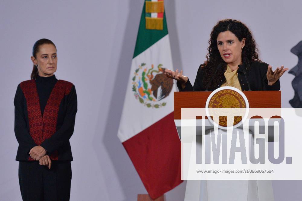 TO-45414-MEXICO , September 10, 2026. Luisa Mar& xed;a Alcalde, Legal Counsel to the Mexican Federal Executive, spoke about digital laws and national policy during the "People& 039;s Conference" at the National Palace in Mexico City. Clasos.com.mx. - ZUMAcs4_ 20261009_faa_cs4_019