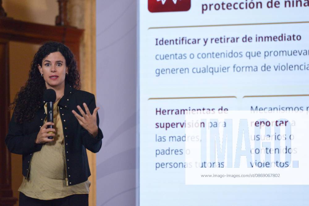 TO-45414-MEXICO , September 10, 2026. Luisa Mar& xed;a Alcalde, Legal Counsel to the Mexican Federal Executive, spoke about digital laws and national policy during the "People& 039;s Conference" at the National Palace in Mexico City. Clasos.com.mx. - ZUMAcs4_ 20261009_faa_cs4_042