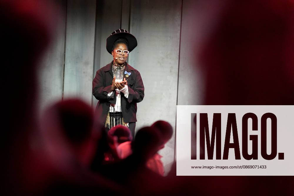Zanele Muholi from South Africa receives the Hasselblad Award, an international photography prize, at a ceremony at World of Volvo in Gothenburg, Sweden