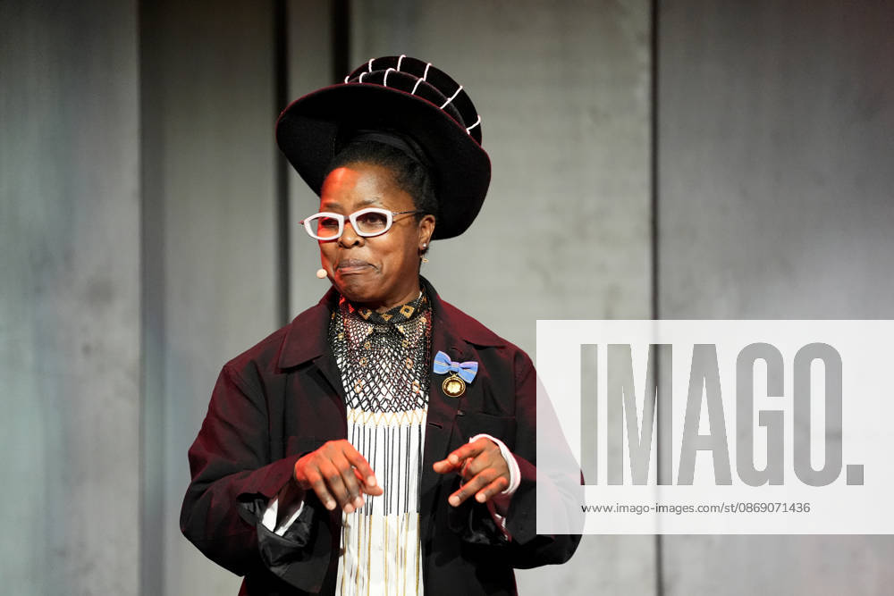 Zanele Muholi from South Africa receives the Hasselblad Award, an international photography prize, at a ceremony at World of Volvo in Gothenburg, Sweden