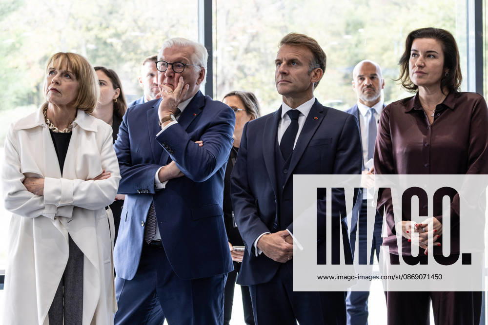 Emmanuel Macron And Frank-Walter Steinmeier Visit in Gironde French President Emmanuel Macron and German President Frank-Walter Steinmeier visit The Exploration Company, a Franco-German space company in Gironde in Le Haillan, France, on October 9, 2026. Photo by Margot Le Gonidec ABACAPRESS.COM Le Haillan France