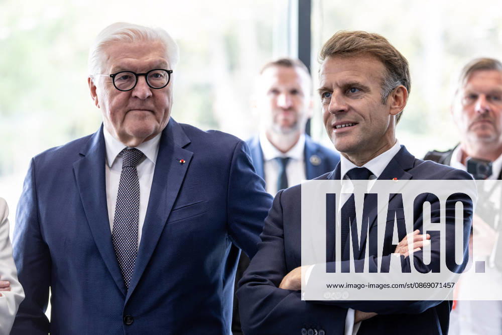 Emmanuel Macron And Frank-Walter Steinmeier Visit in Gironde French President Emmanuel Macron and German President Frank-Walter Steinmeier visit The Exploration Company, a Franco-German space company in Gironde in Le Haillan, France, on October 9, 2026. Photo by Margot Le Gonidec ABACAPRESS.COM Le Haillan France