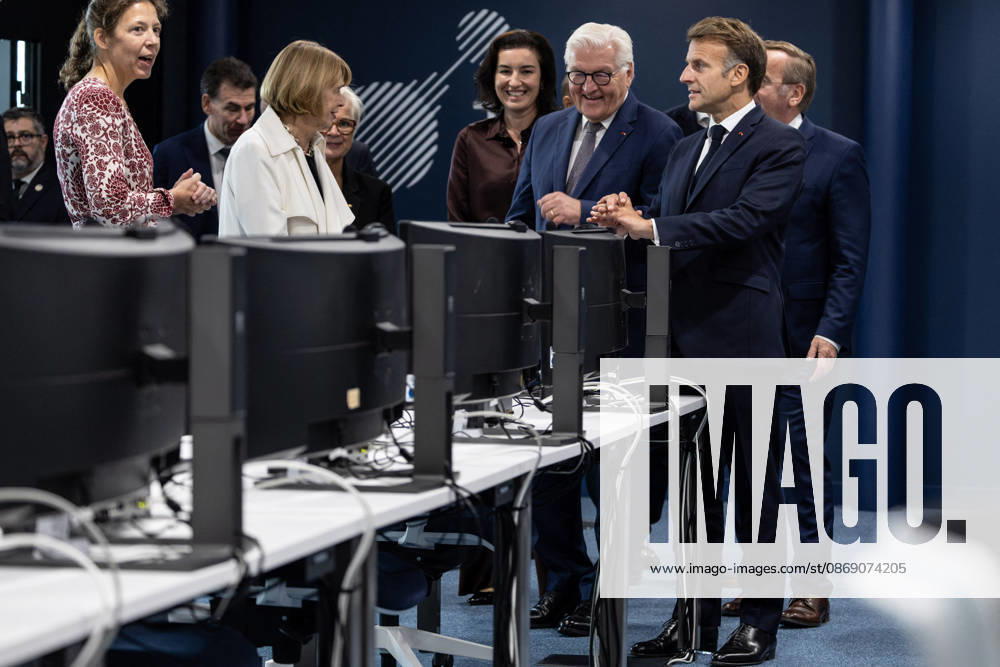 Emmanuel Macron, President of the French Republic, and Frank-Walter Steinmeier, Federal President of Germany, visit the Franco-German company The Exploration Company in Le Haillan, on October 9, 2026, during the German president’s visit to France. Margot Le Gonidec Pool, Bestimage. French President Emmanuel Macron and German President Frank-Walter Steinmeier visit The Exploration Company, a Franco-German space company in Le Haillan, Gironde, France, on October 9, 2026. Le Haillan, France