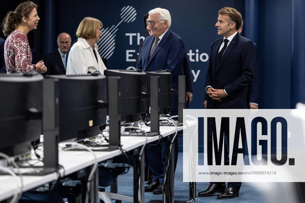 Emmanuel Macron, President of the French Republic, and Frank-Walter Steinmeier, Federal President of Germany, visited the Franco-German company The Exploration Company in Le Haillan, on October 9, 2026, during the German president’s visit to France. Margot Le Gonidec Pool, Bestimage. French President Emmanuel Macron and German President Frank-Walter Steinmeier visit The Exploration Company, a Franco-German space company in Le Haillan, Gironde, France, on October 9, 2026. Le Haillan, France