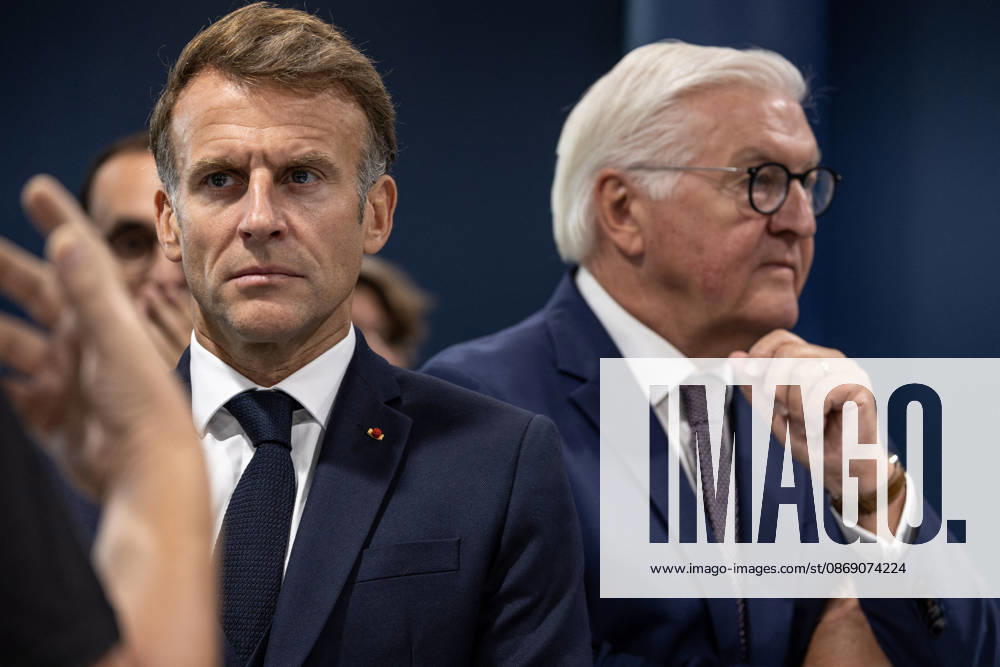 Emmanuel Macron, President of the French Republic, and Frank-Walter Steinmeier, Federal President of Germany, visited the Franco-German company The Exploration Company in Le Haillan, on October 9, 2026, during the German president’s visit to France. Margot Le Gonidec Pool, Bestimage. French President Emmanuel Macron and German President Frank-Walter Steinmeier visit The Exploration Company, a Franco-German space company in Le Haillan, Gironde, France, on October 9, 2026. Le Haillan, France