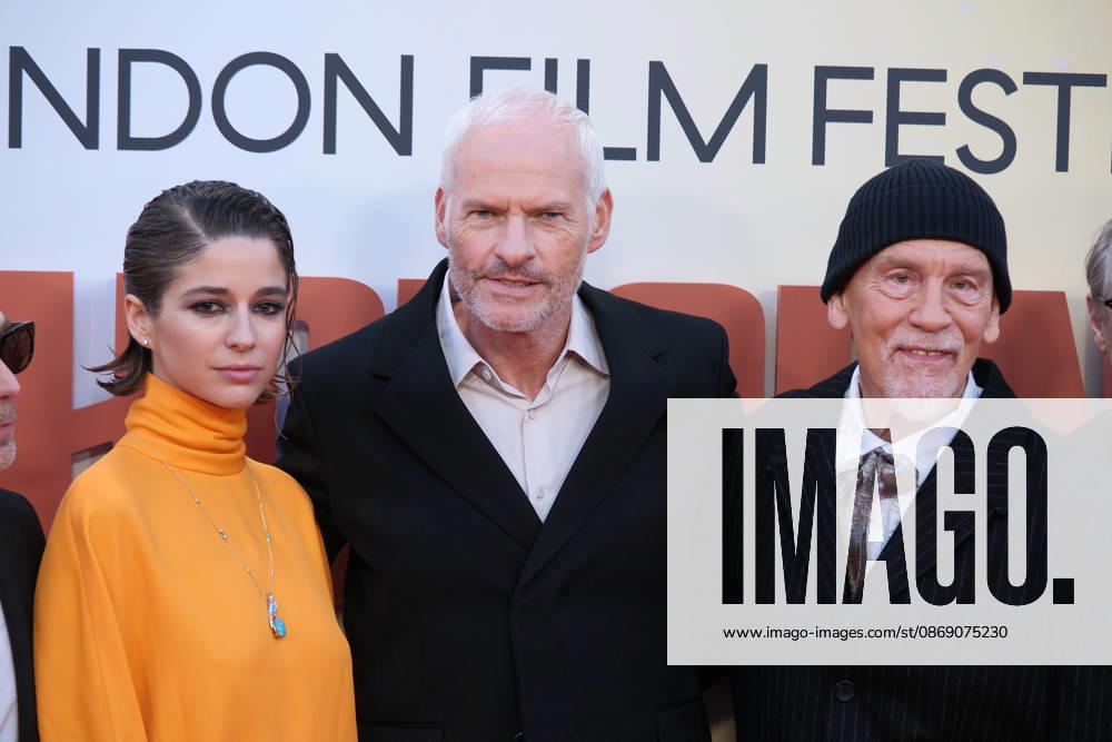 Wild Horse Nine gala screening, BFI Southbank, London, UK, 09 October 2026 Mariana Di Girolamo, Martin McDonagh and John Malkovich at the gala screening of Wild Horse Nine, BFI Southbank, London, UK, 09 October 2026., Credit:Julie Edwards Avalon United Kingdom, London