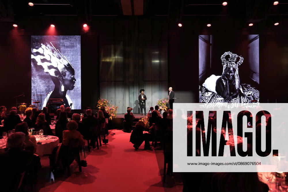 GOTHENBURG, SWEDEN 20261009 Zanele Muholi from South Africa accepts the Hasselblad Award, an international photography prize, at a ceremony at World of Volvo GOTHENBURG, SWEDEN