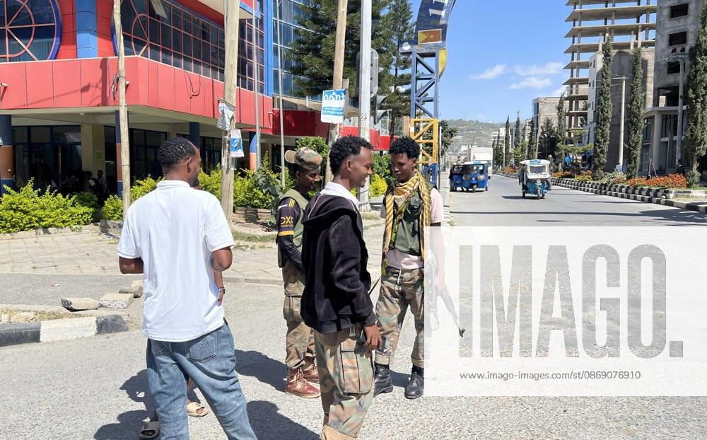 Ethiopian pro-government forces patrol streets of Mekelle MEKELLE, ETHIOPIA - OCTOBER 09 : Pro-government Ethiopian forces patrol the streets after regaining control of the regional capital following the withdrawal of the Tigray People s Liberation Front (TPLF) forces, in Tigray region, Ethiopia on October 09, 2026. Stringer Anadolu Mekelle Ethiopia. Editorial use only. Please get in touch for any other usage.