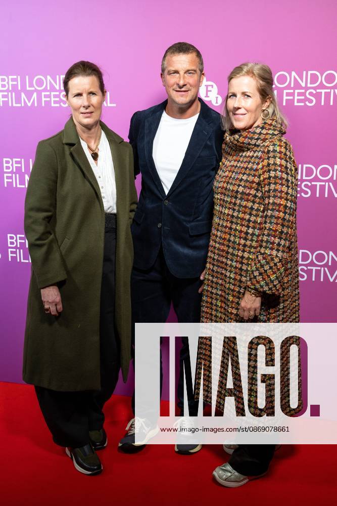 (L-R), Guest with Bear Grylls (centre) and Shara Grylls attend the In The Shadows Screening during the 70th BFI London Film Festival at Vue West End.Cast and guests attend In The Shadows Screening during the 70th BFI London Film Festival at Vue West End , London London United Kingdom - ZUMAs197 20261009_aaa_s197_098