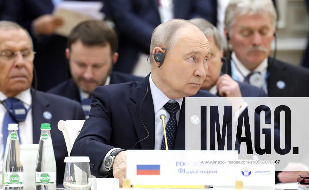 Russia s President Vladimir Putin attends a meeting of the Commonwealth of Independent States (CIS) Heads of State Council in Turkmenbashi on Friday, October 9, 2026. TUR2026100907 KremlinxPressxOffice