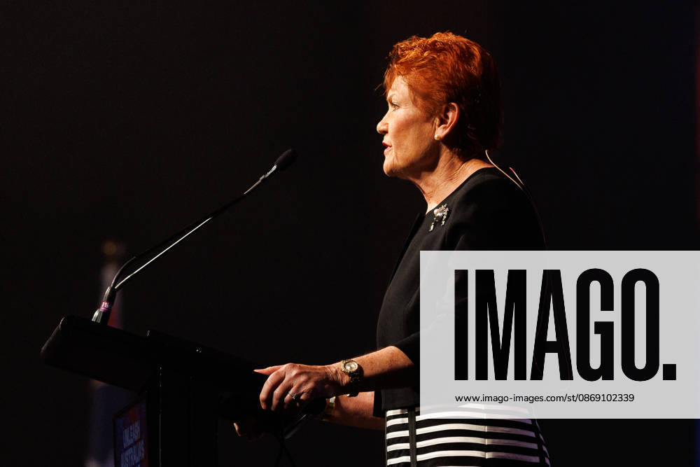CPAC NATIONAL CONFERENCE 2026, One Nation leader Pauline Hanson speaks during the 2026 Conservative Political Action Network (CPAC) national conference at the Royal International Convention Centre in Brisbane, Saturday, October 10, 2026. ( NO ARCHIVING BRISBANE QUEENSLAND Australia