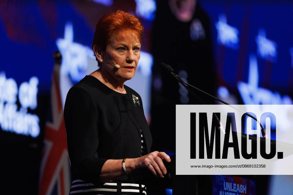 CPAC NATIONAL CONFERENCE 2026, One Nation leader Pauline Hanson speaks during the 2026 Conservative Political Action Network (CPAC) national conference at the Royal International Convention Centre in Brisbane, Saturday, October 10, 2026. ( NO ARCHIVING BRISBANE QUEENSLAND Australia