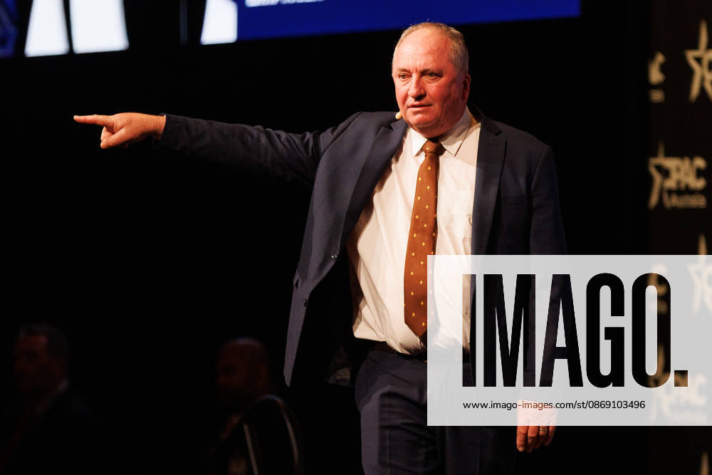 CPAC NATIONAL CONFERENCE 2026, One Nation member for New England Barnaby Joyce speaks during the 2026 Conservative Political Action Network (CPAC) national conference at the Royal International Convention Centre in Brisbane, Saturday, October 10, 2026. ( NO ARCHIVING BRISBANE QUEENSLAND Australia