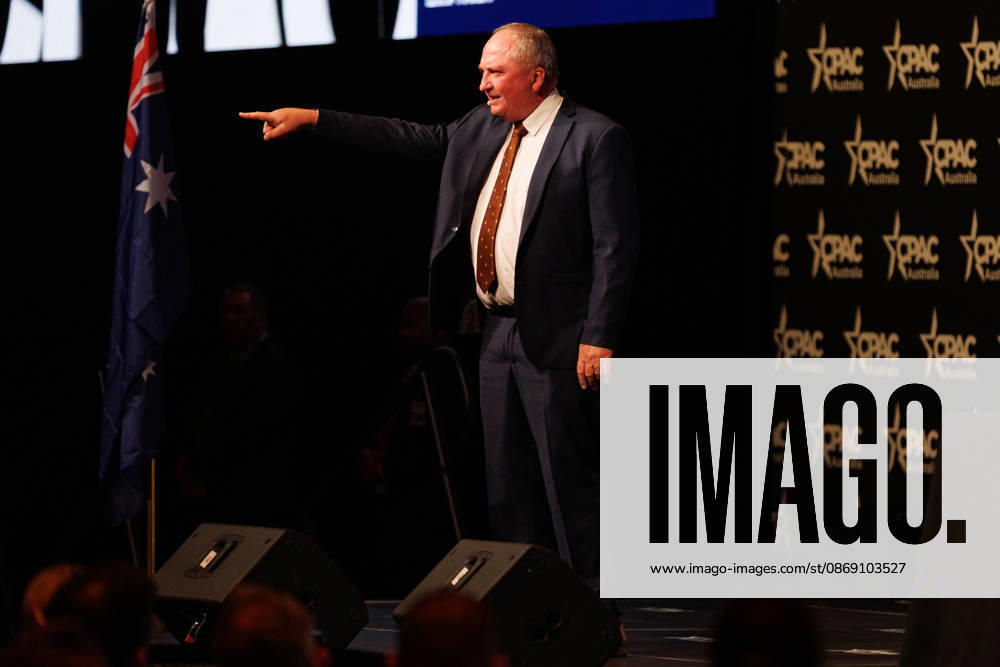 CPAC NATIONAL CONFERENCE 2026, One Nation member for New England Barnaby Joyce speaks during the 2026 Conservative Political Action Network (CPAC) national conference at the Royal International Convention Centre in Brisbane, Saturday, October 10, 2026. ( NO ARCHIVING BRISBANE QUEENSLAND Australia