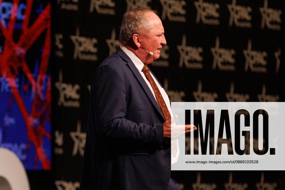 CPAC NATIONAL CONFERENCE 2026, One Nation member for New England Barnaby Joyce speaks during the 2026 Conservative Political Action Network (CPAC) national conference at the Royal International Convention Centre in Brisbane, Saturday, October 10, 2026. ( NO ARCHIVING BRISBANE QUEENSLAND Australia