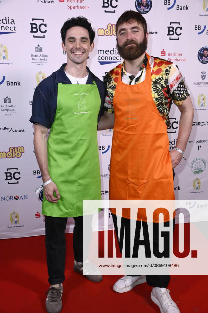 Marc Weinmann und Philipp Leinenbach bei der Gala der Kinderschutzengel im Spindler & Klatt. Berlin