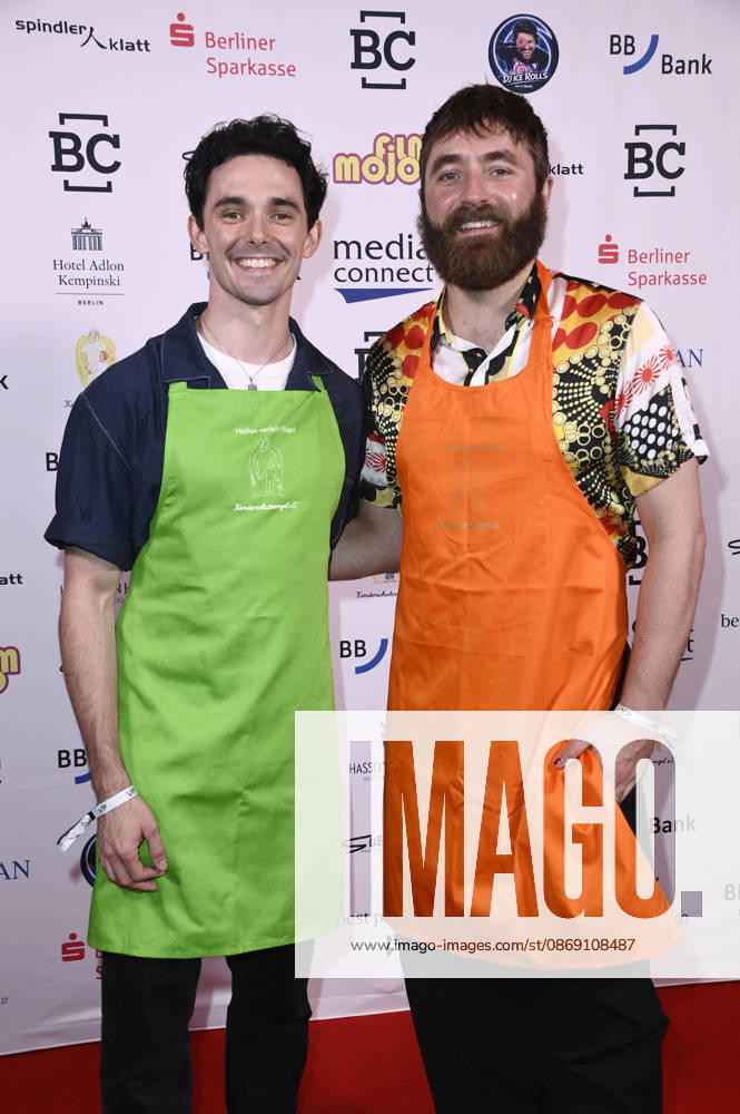 Marc Weinmann und Philipp Leinenbach bei der Gala der Kinderschutzengel im Spindler & Klatt. Berlin
