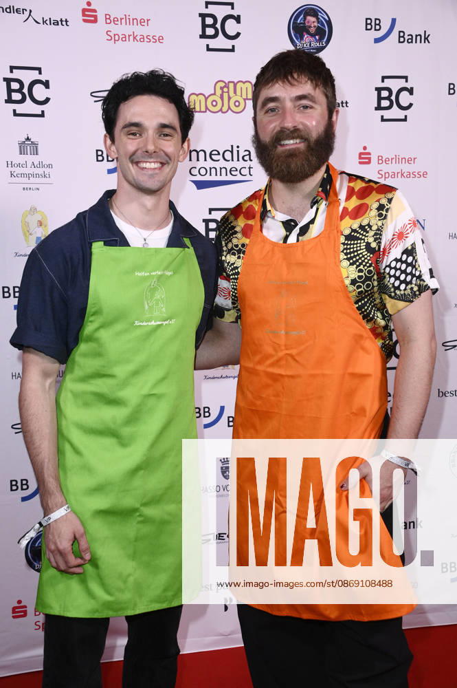 Marc Weinmann und Philipp Leinenbach bei der Gala der Kinderschutzengel im Spindler & Klatt. Berlin