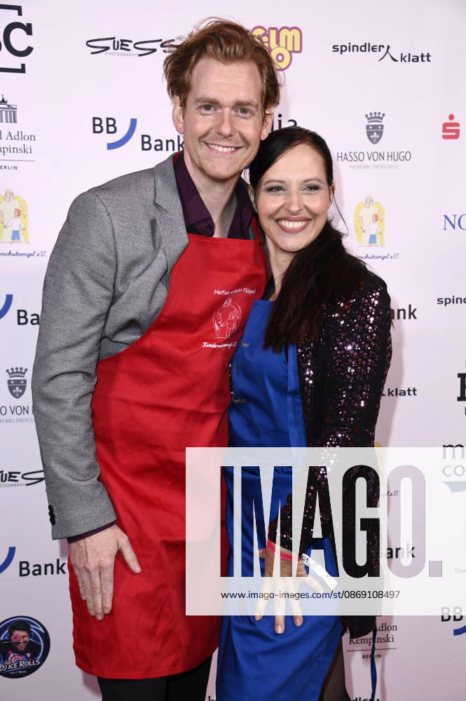 Johannes Heinrichs und Nadja Jo Klapper bei der Gala der Kinderschutzengel im Spindler & Klatt. Berlin