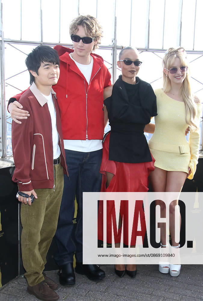 Cast of The Hunger Games: Sunrise on the Reaping visit The Empire State Building in New York Featuring: Ben Wang, Joseph Zada, Whitney Peak, McKenna Grace Where: New York City, New York, United States When: 09 Oct 2026 Credit: Roger Wong INSTARimages . NOT FOR USE BY NEWSPAPERS BASED IN THE UK.