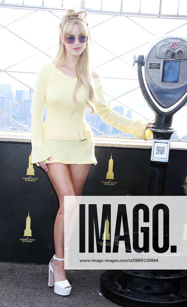 Cast of The Hunger Games: Sunrise on the Reaping visit The Empire State Building in New York Featuring: McKenna Grace Where: New York City, New York, United States When: 09 Oct 2026 Credit: Roger Wong INSTARimages . NOT FOR USE BY NEWSPAPERS BASED IN THE UK.