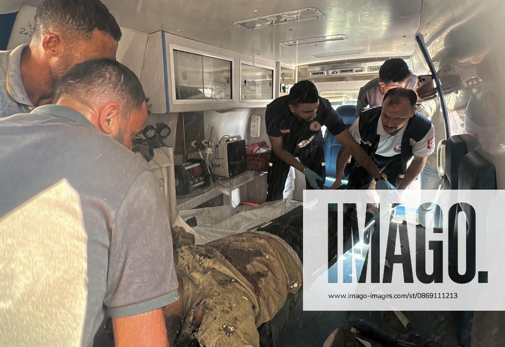 Palestinians Transport Dead and Wounded Following Israeli Airstrike in Gaza City Palestinians transport the bodies of people killed and others wounded to al-Shifa Hospital in Gaza City, on October 10, 2026, following an Israeli airstrike targeting a group of Palestinians in the western part of the city. Photo by Mohammed Salha apaimages Gaza Gaza Strip Palestinian Territory 101026_Gaza_MS_00(8)