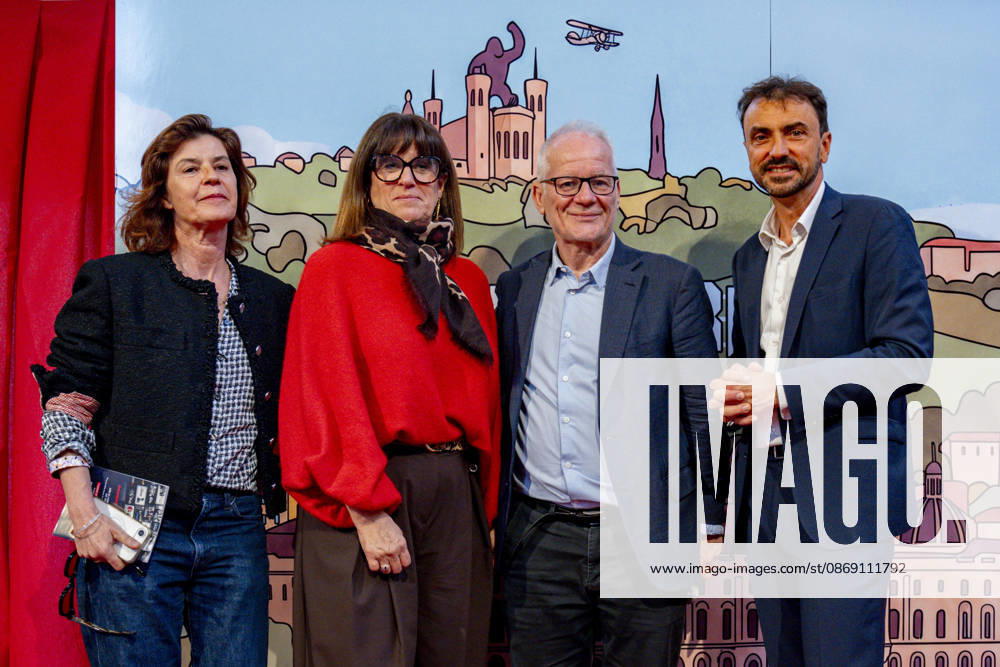 PEOPLE: Festival Lumiere - Lyon 10 10 2026 Irene Jacob, Và ronique Sarselli, Thierry Frà maux and Grà gory Doucet during the opening of the 18th Lumiere Film Festival Village at the Grand Hà tel-Dieu in Lyon (France) on October 10, 2026. Photo by Sandrine Thesillat PsNewZ