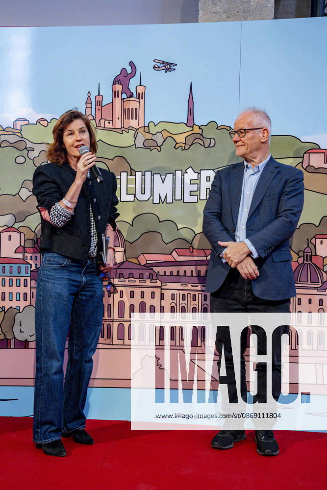 PEOPLE: Festival Lumiere - Lyon 10 10 2026 Irene Jacob and Thierry Frà maux during the opening of the 18th Lumiere Film Festival Village at the Grand Hà tel-Dieu in Lyon (France) on October 10, 2026. Photo by Sandrine Thesillat PsNewZ