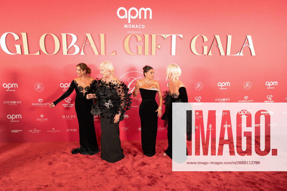 Photocall from the 2nd Global Gift Gala in Monaco: Maria Bravo, a guest, Eva Longoria, and a guest attend the 2nd Monaco Global Gift Gala Photocall at the Hotel de Paris on October 9, 2026, in Monaco, Monaco Photo by Laurent Coust Starface 460363 2026 10 09 Monaco Monaco