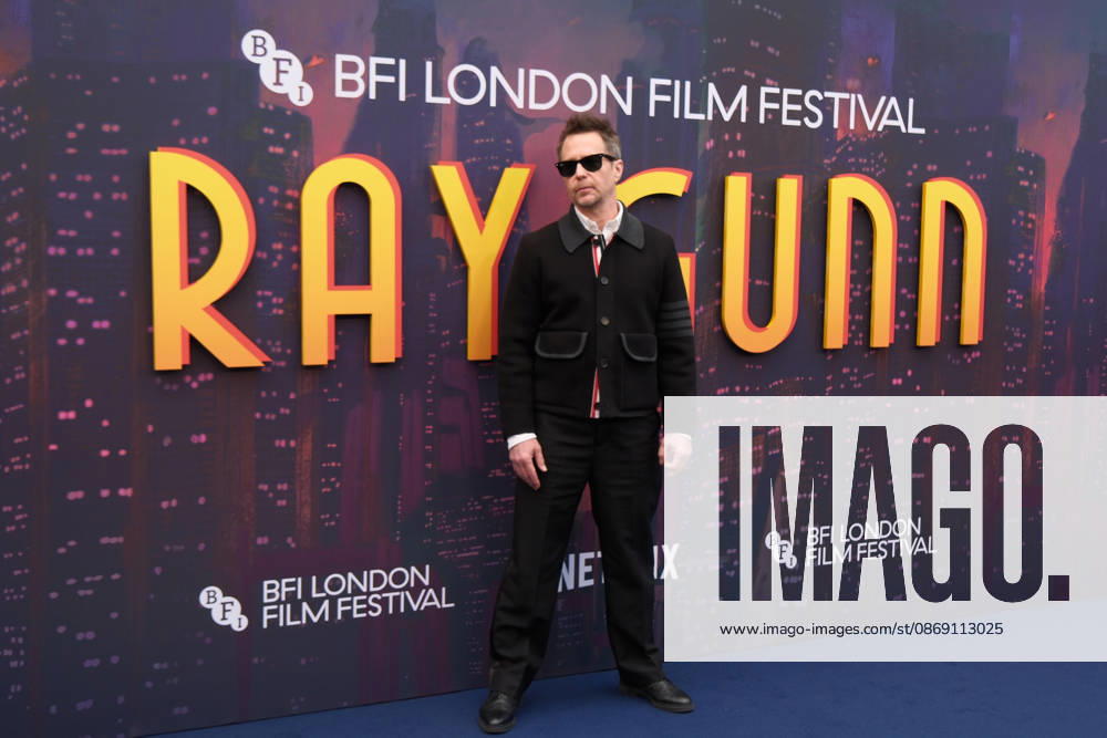 Ray Gunn gala screening, BFI Southbank, London, UK, 10 October 2026 Sam Rockwell at the gala screening of Ray Gunn, BFI Southbank, London, UK, 10 October 2026., Credit:Julie Edwards Avalon United Kingdom, London