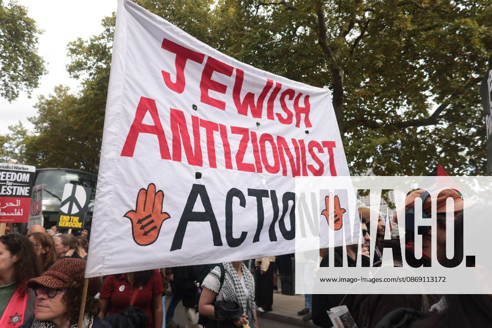 London, United Kingdom. Palestine Coalition Protest. Palestine Coalition protest march through London, with zionist counter protesters gathered outside New Scotland Yard.