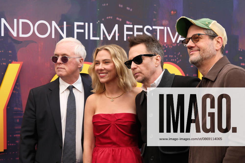 Ray Gunn gala screening, BFI Southbank, London, UK, 10 October 2026 Brad Bird, Scarlett Johansson, Sam Rockwell and Michael Giacchino at the gala screening of Ray Gunn, BFI Southbank, London, UK, 10 October 2026., Credit:Julie Edwards Avalon United Kingdom, London