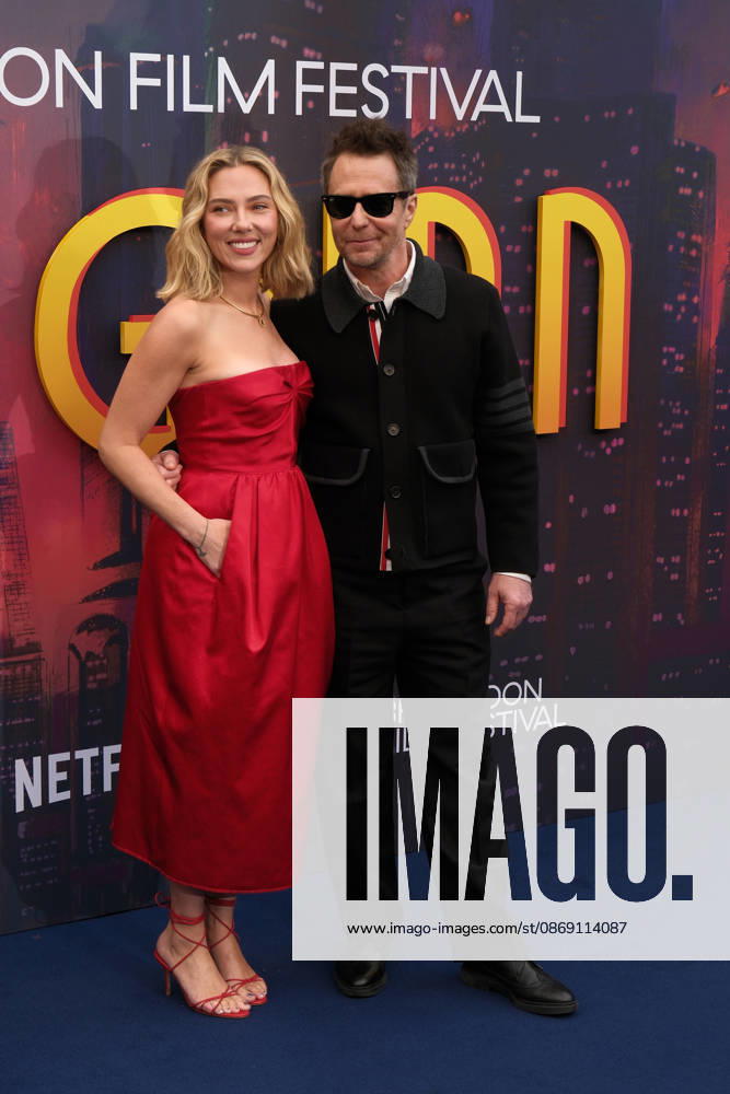 Ray Gunn gala screening, BFI Southbank, London, UK, 10 October 2026 Scarlett Johansson and Sam Rockwell at the gala screening of Ray Gunn, BFI Southbank, London, UK, 10 October 2026., Credit:Julie Edwards Avalon United Kingdom, London