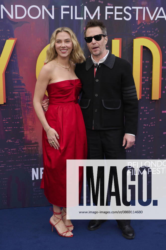 ˜Ray Gunn screening during The 70th BFI London Film Festival at The Royal Festival Hall Featuring: Scarlett Johansson and Sam Rockwell Where: London, United Kingdom When: 10 Oct 2026 Credit: Alan West Cover Images . NOT FOR USE BY NEWSPAPERS BASED IN THE UK.