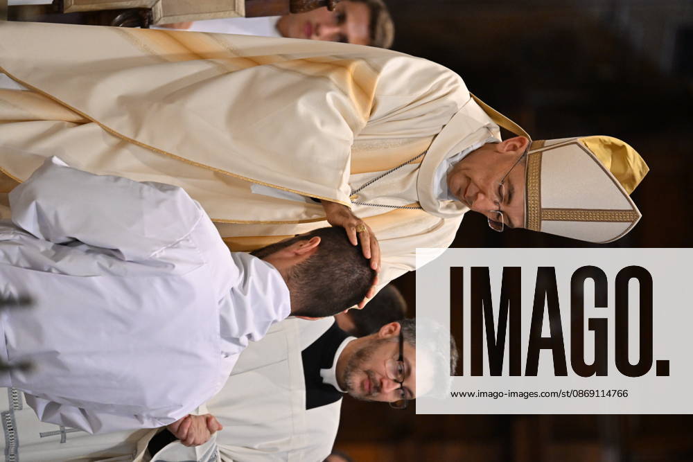 IPA89501811 - Italy, Rome, Vatican, October 10, 2026: Cardinal Baldo Reina celebrates a Mass for the ordination of deacons at St. John Lateran. Photograph by ALESSIA GIULIANI Catholic Press Photo