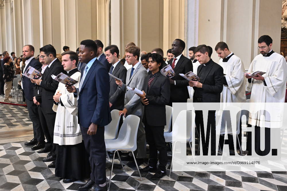 IPA89501585 - Italy, Rome, Vatican, October 10, 2026: Cardinal Baldo Reina celebrates a Mass for the ordination of deacons at St. John Lateran. Photograph by ALESSIA GIULIANI Catholic Press Photo