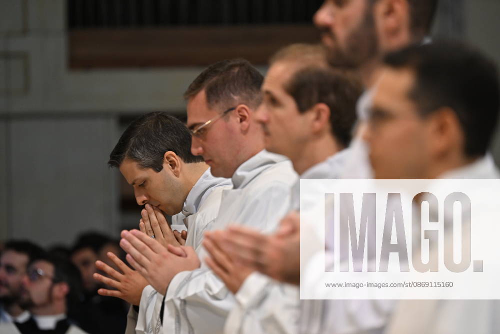 IPA89501732 - Italy, Rome, Vatican, October 10, 2026: Cardinal Baldo Reina celebrates a Mass for the ordination of deacons at St. John Lateran. Photograph by ALESSIA GIULIANI Catholic Press Photo