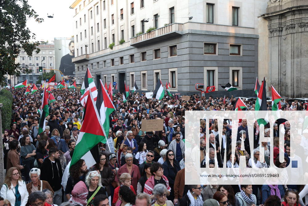 IPA89508954 - Milan, National Day of Mobilization: The End of Genocide Is the End of Zionism, marking the third anniversary of the start of the conflict in Gaza