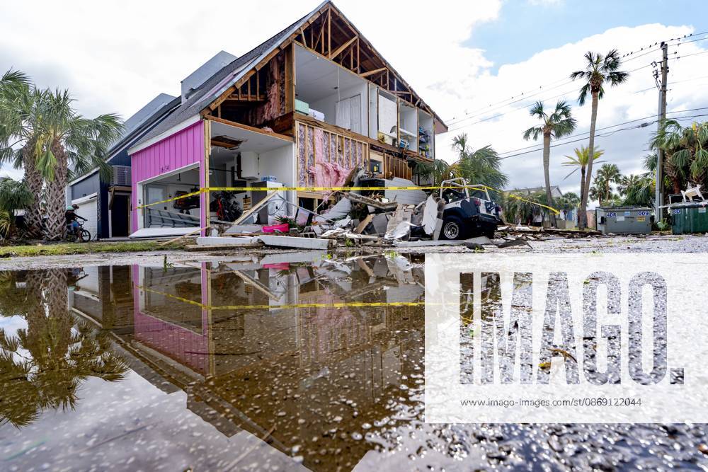 A home is partially destroyed after Hurricane Isaias came ashore..Hurricane Isaias made landfall Friday, October 9 along the U.S. Gulf coast. Pensacola Beach USA - ZUMAs197 20261010_aaa_s197_077