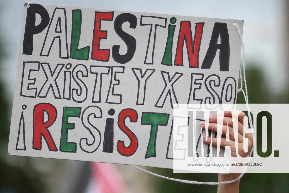 Santiago, October 10, 2026: March for Palestine organized by the Global Action for Palestine (GAFP) alliance along Alameda Street in downtown Santiago. Dragomir Yankovic, Aton Chile, Santiago, Chile. Aton 1198350