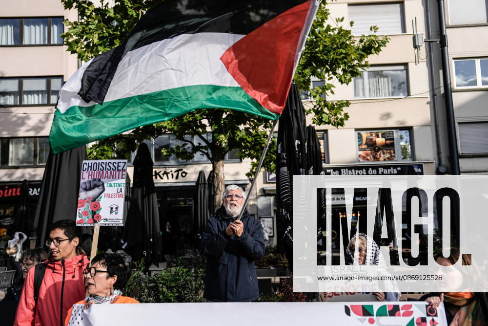 Pro-Palestine demonstration held in Luxembourg LUXEMBOURG, LUXEMBOURG - OCTOBER 10: Demonstrators gather for a pro-Palestine march organized by the Letz Act for Palestine initiative as part of a global day of action in solidarity with Palestinians in Luxembourg City, Luxembourg, on October 10, 2026. Organized in response to a call by the Global Alliance for Palestine, the march begins on Boulevard Franklin Roosevelt and proceeds towards Place de Paris, with participants calling for justice, freedom and self-determination for Palestinians. Muhammed Said Tako Anadolu Luxembourg Luxembourg. Editorial use only. Please get in touch for any other usage.