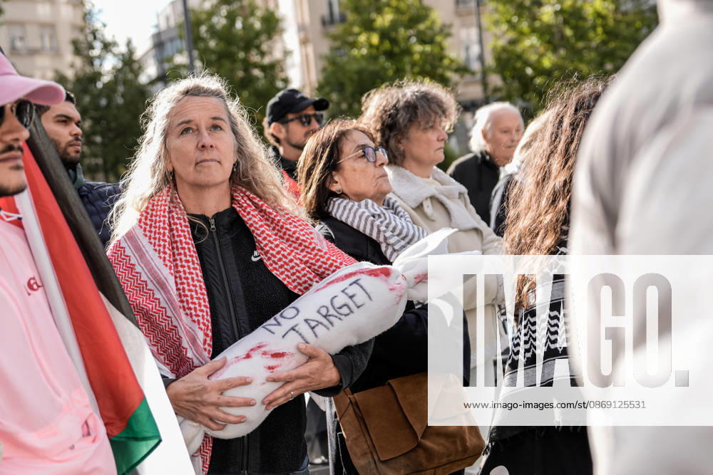 Pro-Palestine demonstration held in Luxembourg LUXEMBOURG, LUXEMBOURG - OCTOBER 10: Demonstrators gather for a pro-Palestine march organized by the Letz Act for Palestine initiative as part of a global day of action in solidarity with Palestinians in Luxembourg City, Luxembourg, on October 10, 2026. Organized in response to a call by the Global Alliance for Palestine, the march begins on Boulevard Franklin Roosevelt and proceeds towards Place de Paris, with participants calling for justice, freedom and self-determination for Palestinians. Muhammed Said Tako Anadolu Luxembourg Luxembourg. Editorial use only. Please get in touch for any other usage.