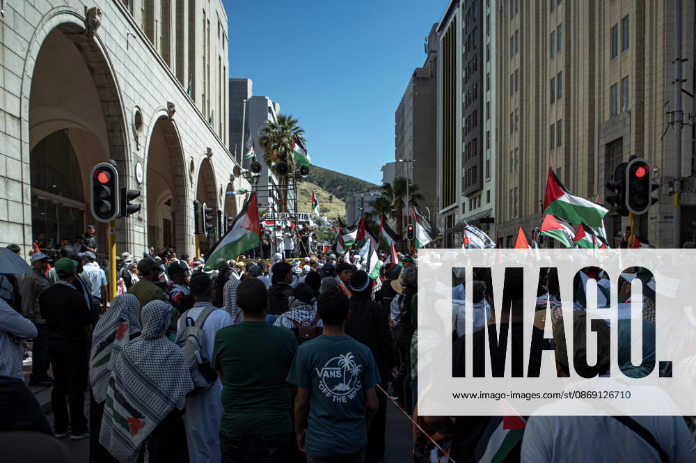 Pro-Palestine Global Mass March in Cape Town People attend a Pro-Palestine Global Mass march in Cape Town, South Africa, 10 October 2026. Thousands of people marched through central Cape Town as part of a coordinated Global Day of Action for Palestine. More than 200 organisations mobilised demonstrations across at least 60 countries and 250 locations, marking three years since the start of Israels military campaign in Gaza. Cape Town was the centre of the African leg, with 32 actions across 10 countries. Cape Town South Africa