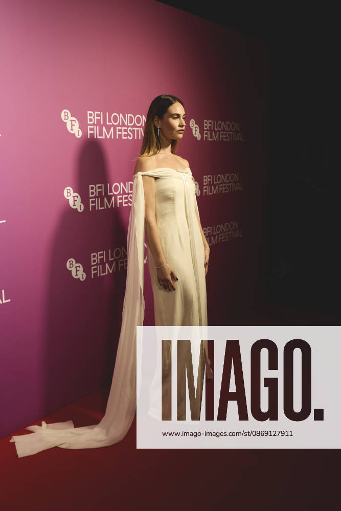 LILY JAMES attending the red carpet at the premier of the liberation at the BFI London Film Festival in london on October 9th London United Kingdom - ZUMAg279 20261010_zip_g279_036